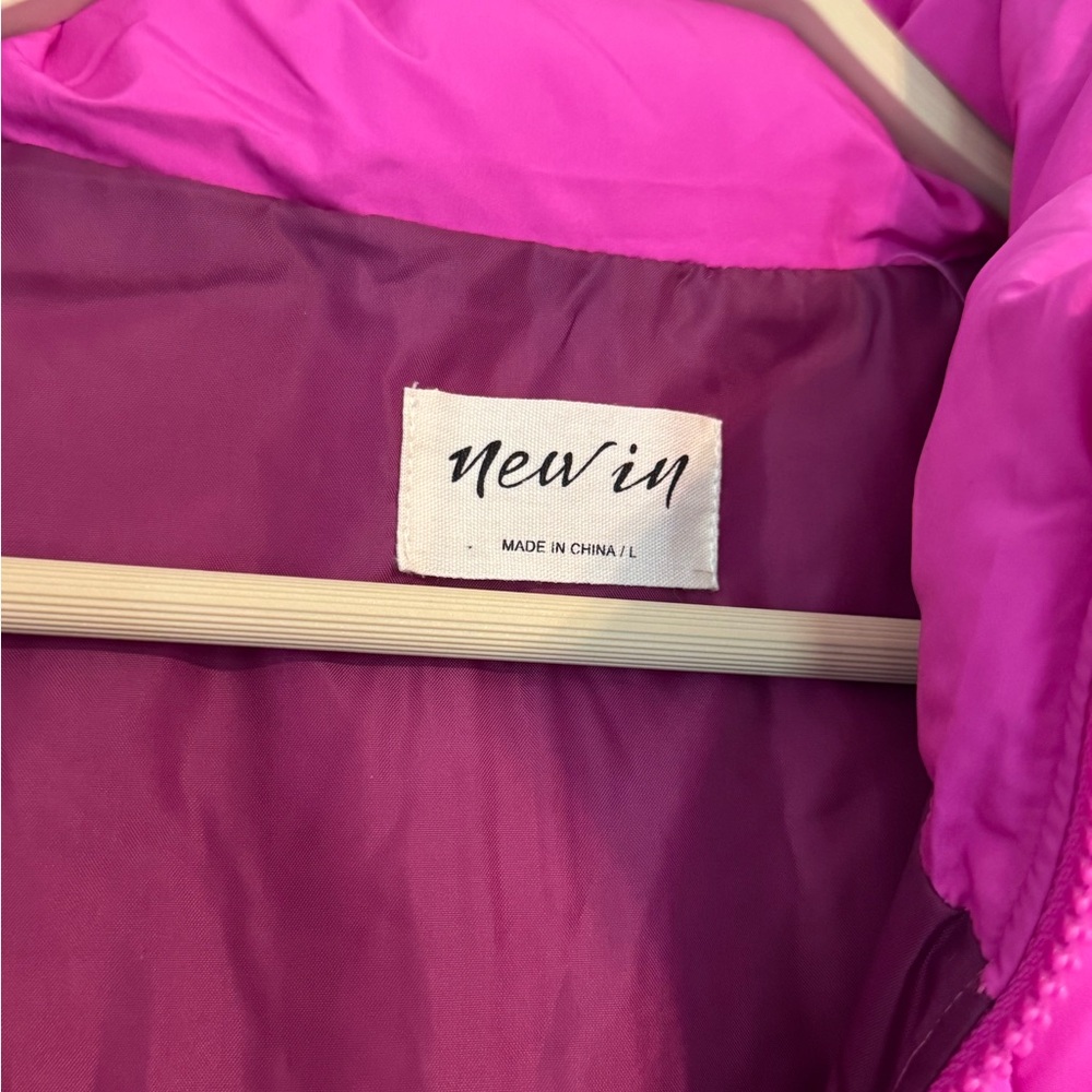 Fuchsia Barbie Pink Quilted Puffer Vest - Picture 4 of 13